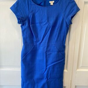 J. Crew Vibrant Blue Dress size 6 Petite